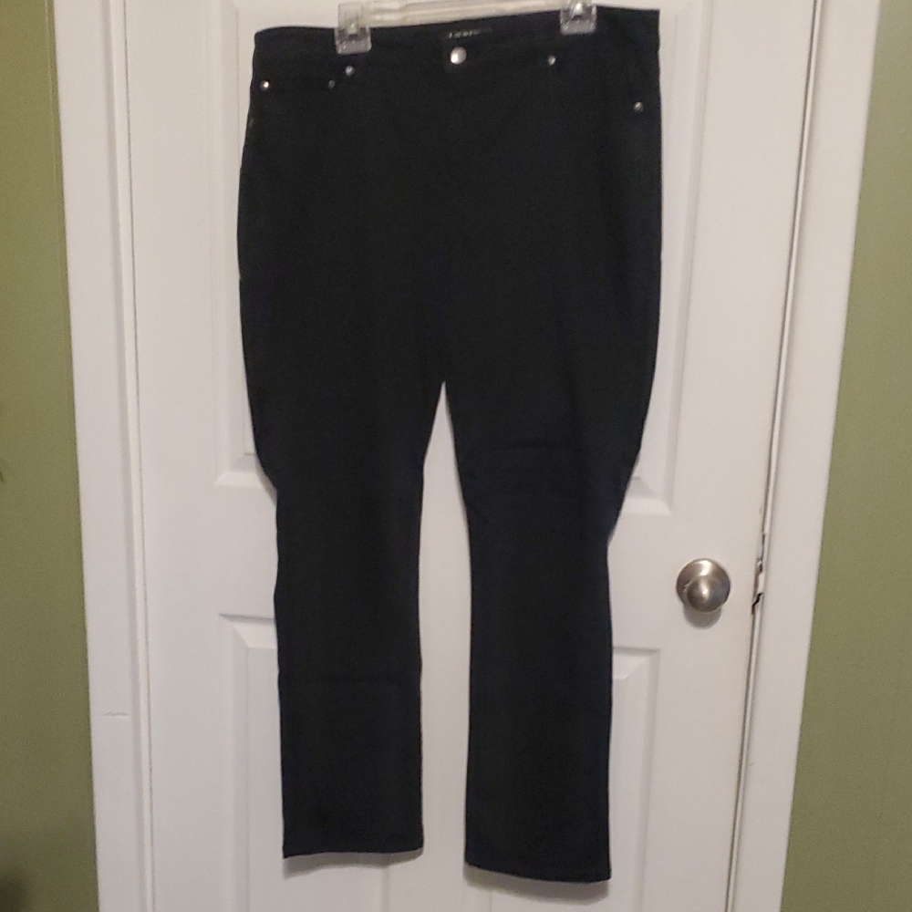 Ralph Lauren Women's Black Straight Leg Jeans